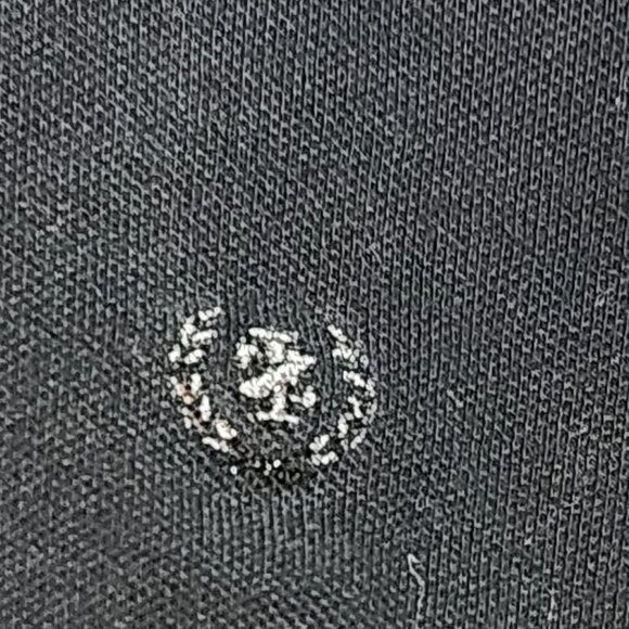 Izod Woman Black Lilac Piping 5 Button Cotton Span SS Henley Polo Top Size 1X - Picture 10 of 16